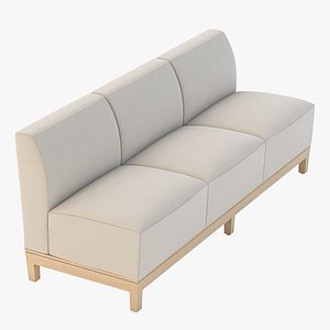 3D realistic photoreal sofa