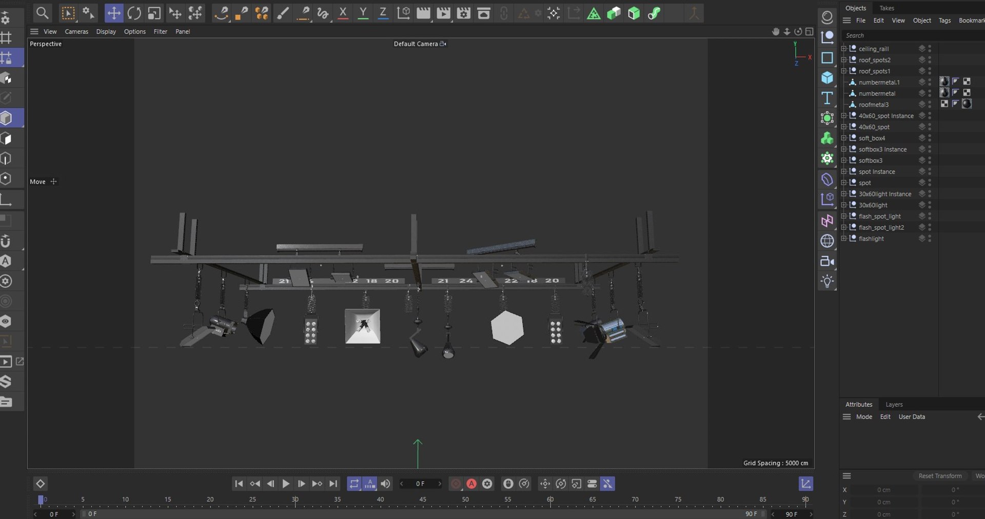 Light Ceiling Rail 3D Model - TurboSquid 2084714