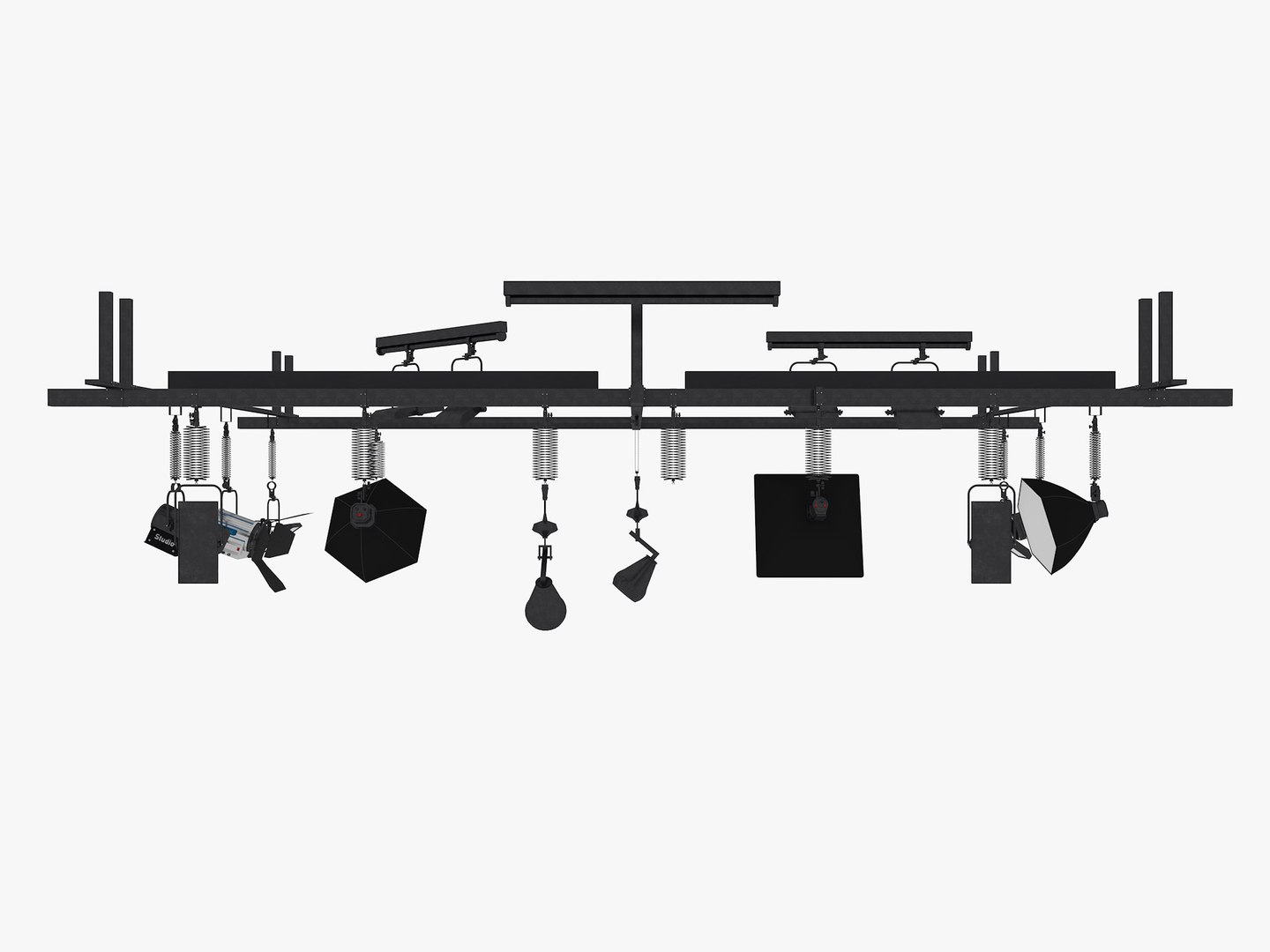 Light Ceiling Rail 3D Model - TurboSquid 2084714