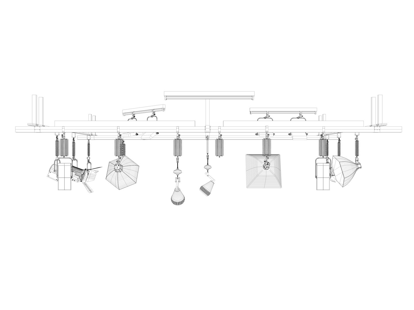 Light Ceiling Rail 3D Model - TurboSquid 2084714