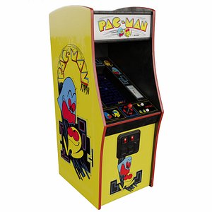 Pac-Man Arcade Cabinet Retro 3D model