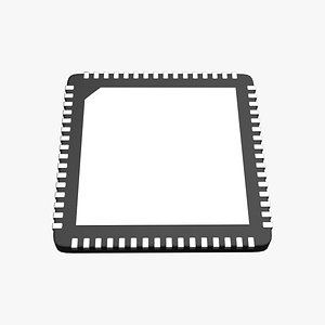 3D QFN-64 Chip