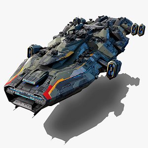 3D ARCADIA Dreadnought Spacecraft