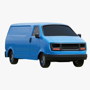 Stylized Delivery Van 3D model