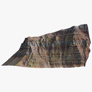 Icelandic Cliff Mountain - 3D PBR Model model