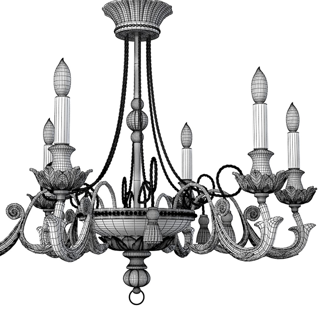 Rosbri Visconti Chandelier 3d 3ds