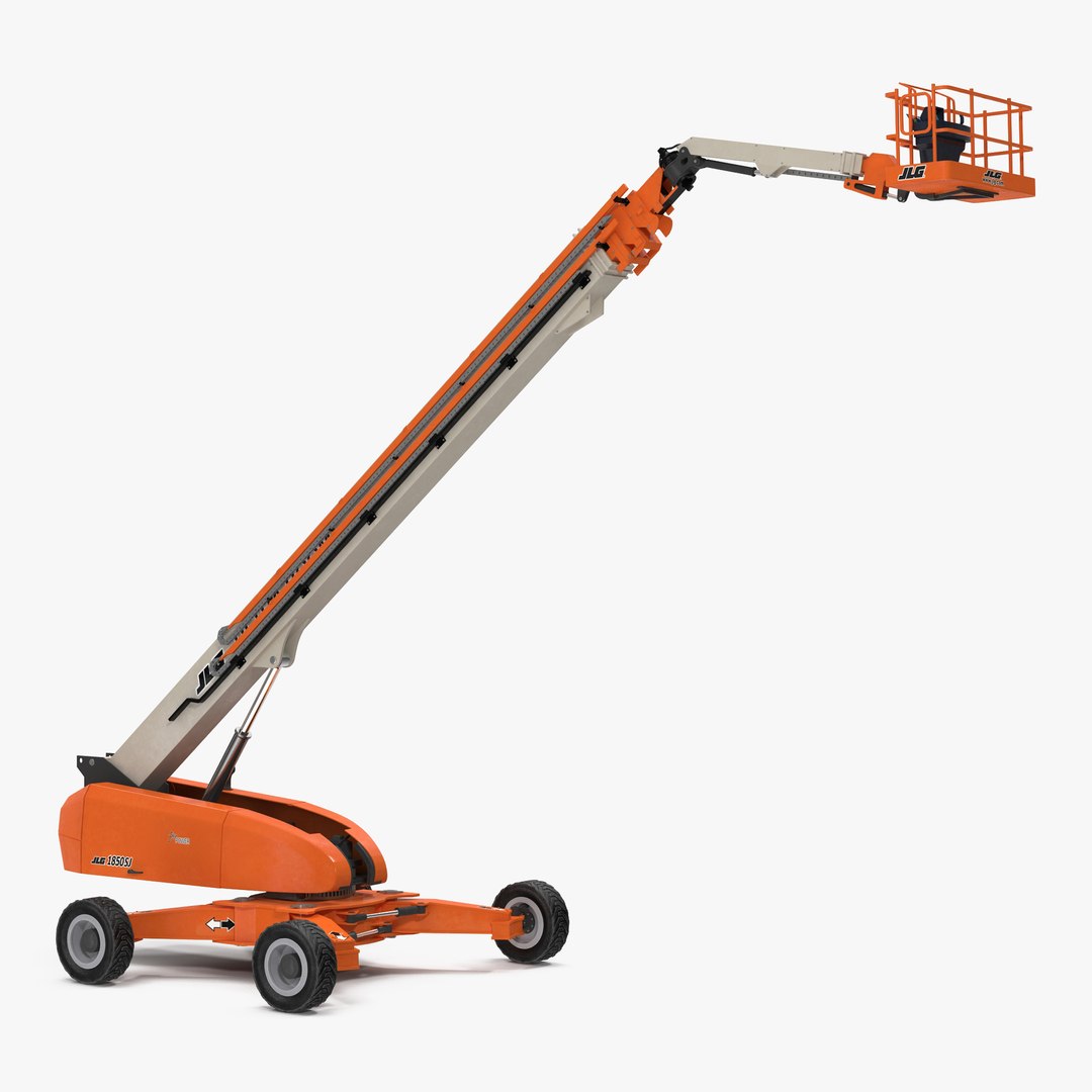 Telescopic Boom Lift JLG 1850 sj Rigged 3D model preview