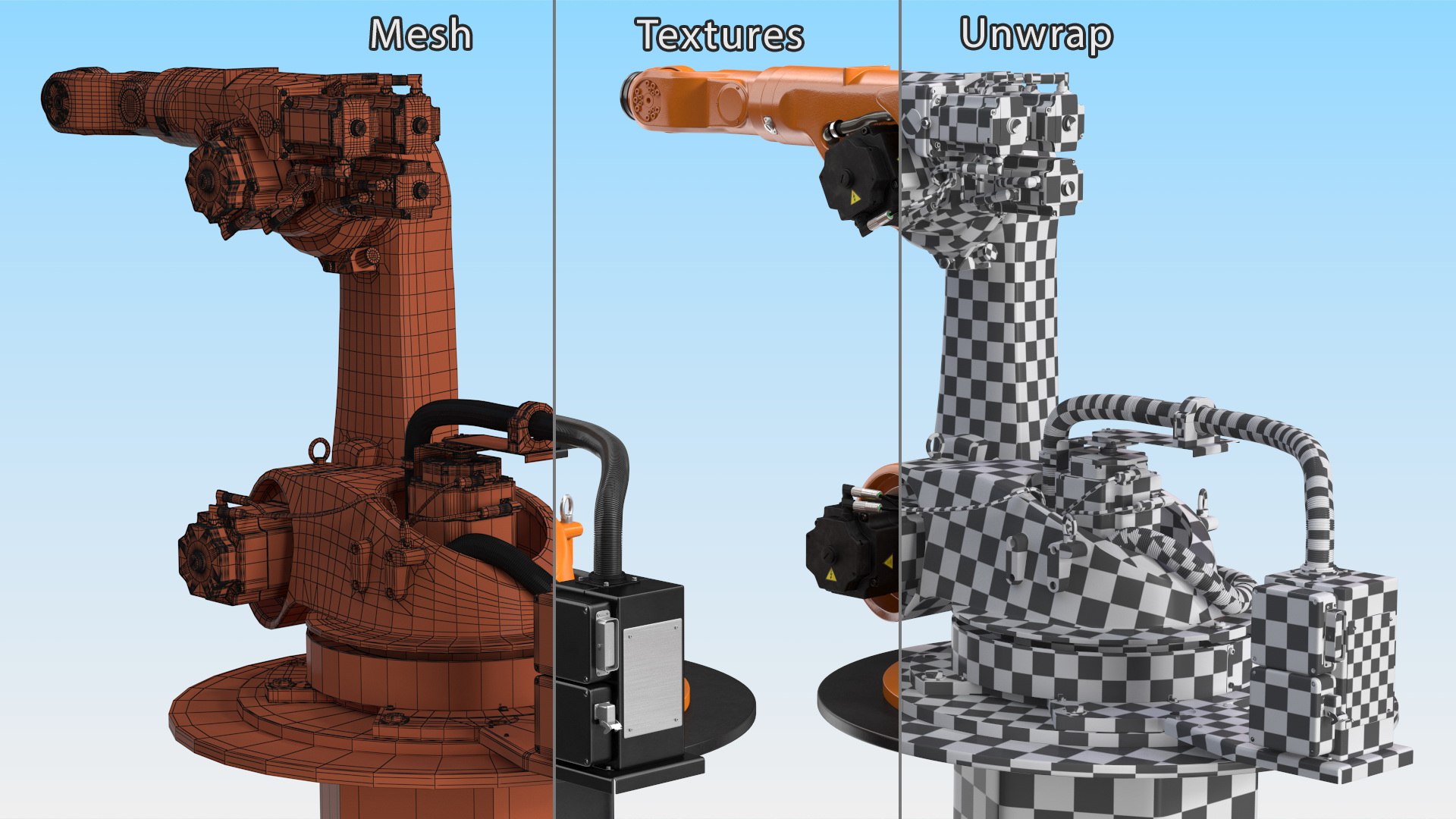 3D Industrial Robot Arm Kuka KR 60-4 on Stand https://p.turbosquid.com/ts-thumb/OG/W38Fpv/NS/industrialrobotarmkukakr604onstandvray3dmodel014/jpg/1718577655/1920x1080/fit_q87/7f6af9087a2f523920c0062c38890508d88db3d6/industrialrobotarmkukakr604onstandvray3dmodel014.jpg