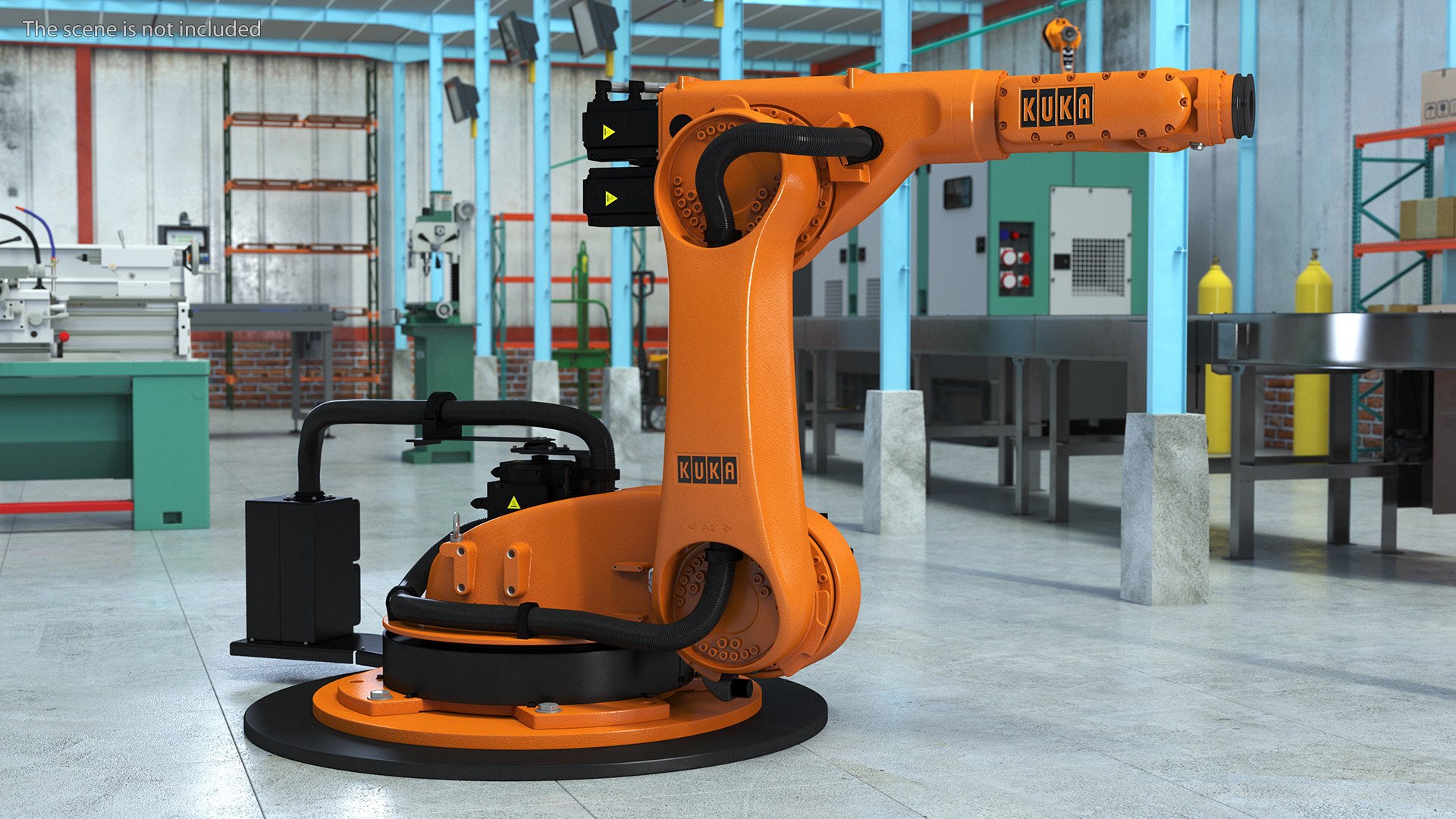 3D Industrial Robot Arm Kuka KR 60-4 On Stand - TurboSquid 2243147