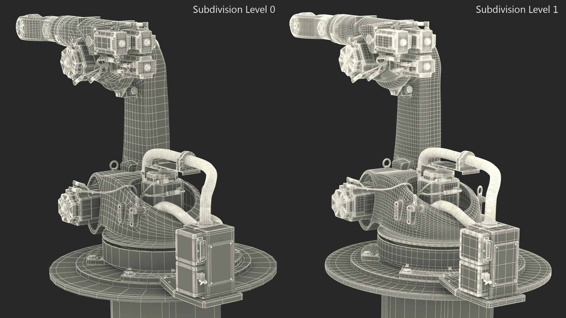 3D Industrial Robot Arm Kuka KR 60-4 on Stand https://p.turbosquid.com/ts-thumb/OG/W38Fpv/ew/industrialrobotarmkukakr604onstandvray3dmodel015/jpg/1718577660/1920x1080/fit_q87/0dfa0b389cbfd6f398e78635f19addc77b671633/industrialrobotarmkukakr604onstandvray3dmodel015.jpg