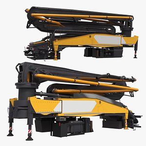 Construction Concrete Pump Module Yellow