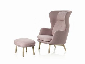 High Quality 3D Modular Modern Chair - Ro Lounge Chair - JH1 Low-poly 3D model