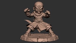 3D model Kaelin Blazing Fist Monk