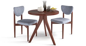 table chair tripod dane 3D model