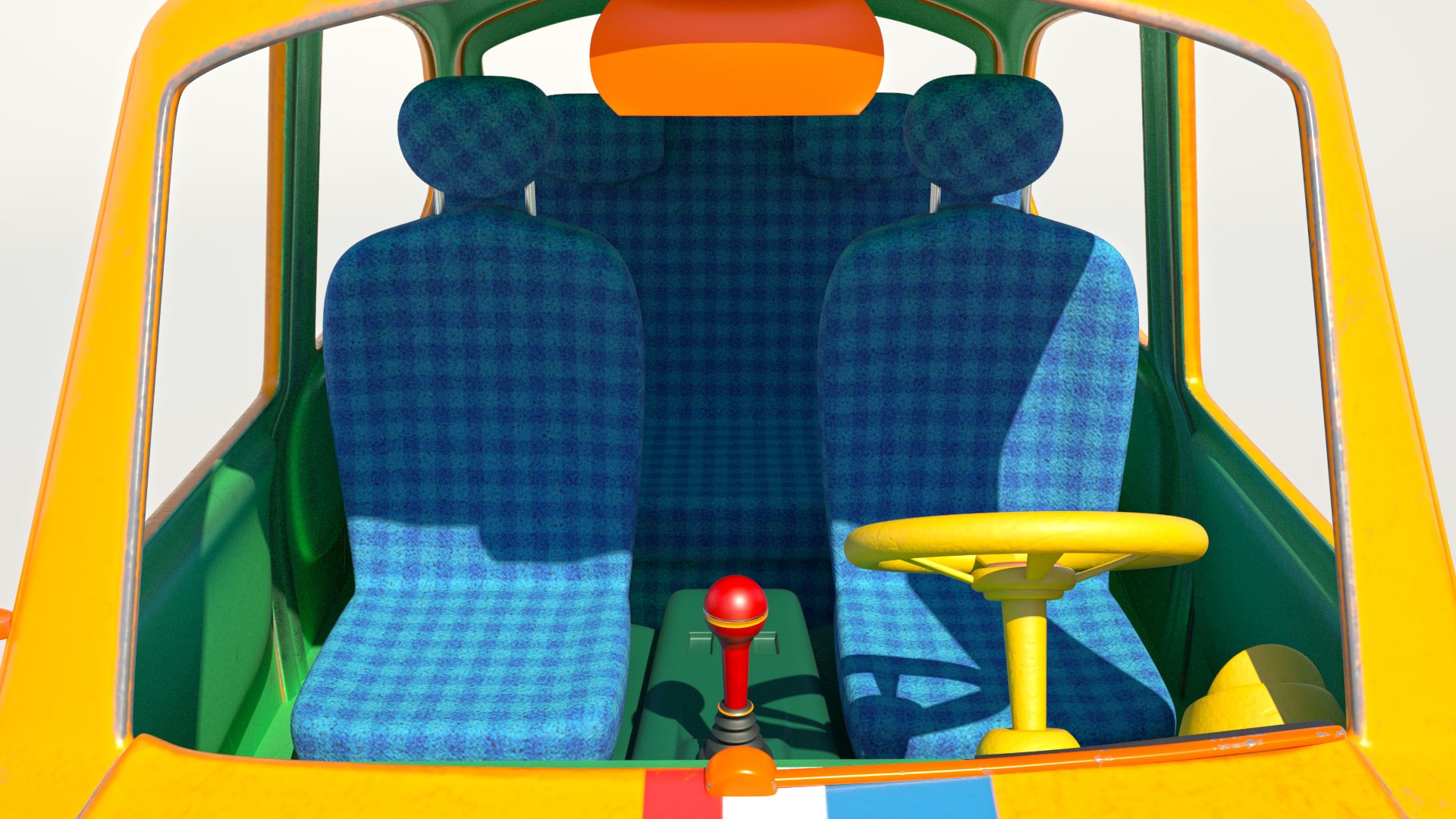 3D Model Rigged Cartoon Car - TurboSquid 1472338