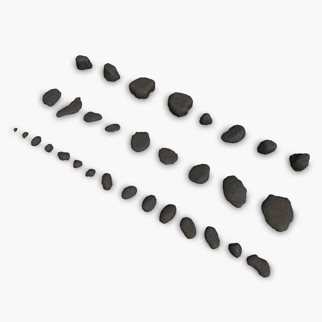 Assorted Rocks - Rough Grey Model - TurboSquid 2220930