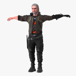 Cyberpunk 2077 Geralt Character T-Pose