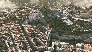 3D Marseille City in France