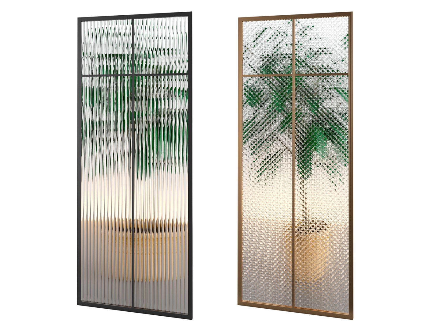 Glass Partition Set 03 3D - TurboSquid 1905663