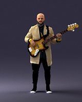 Musician bass guitar player 0118