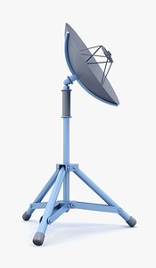 3d mobile satellite dish