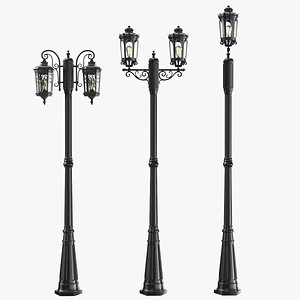 Detailed Classic Street Lights