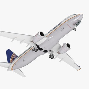 boeing 737-800 united airlines 3D