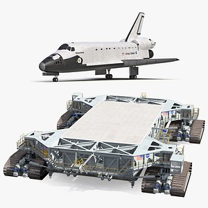 NASA Missile Crawler Transporter Facilities with Space Shuttle Collection