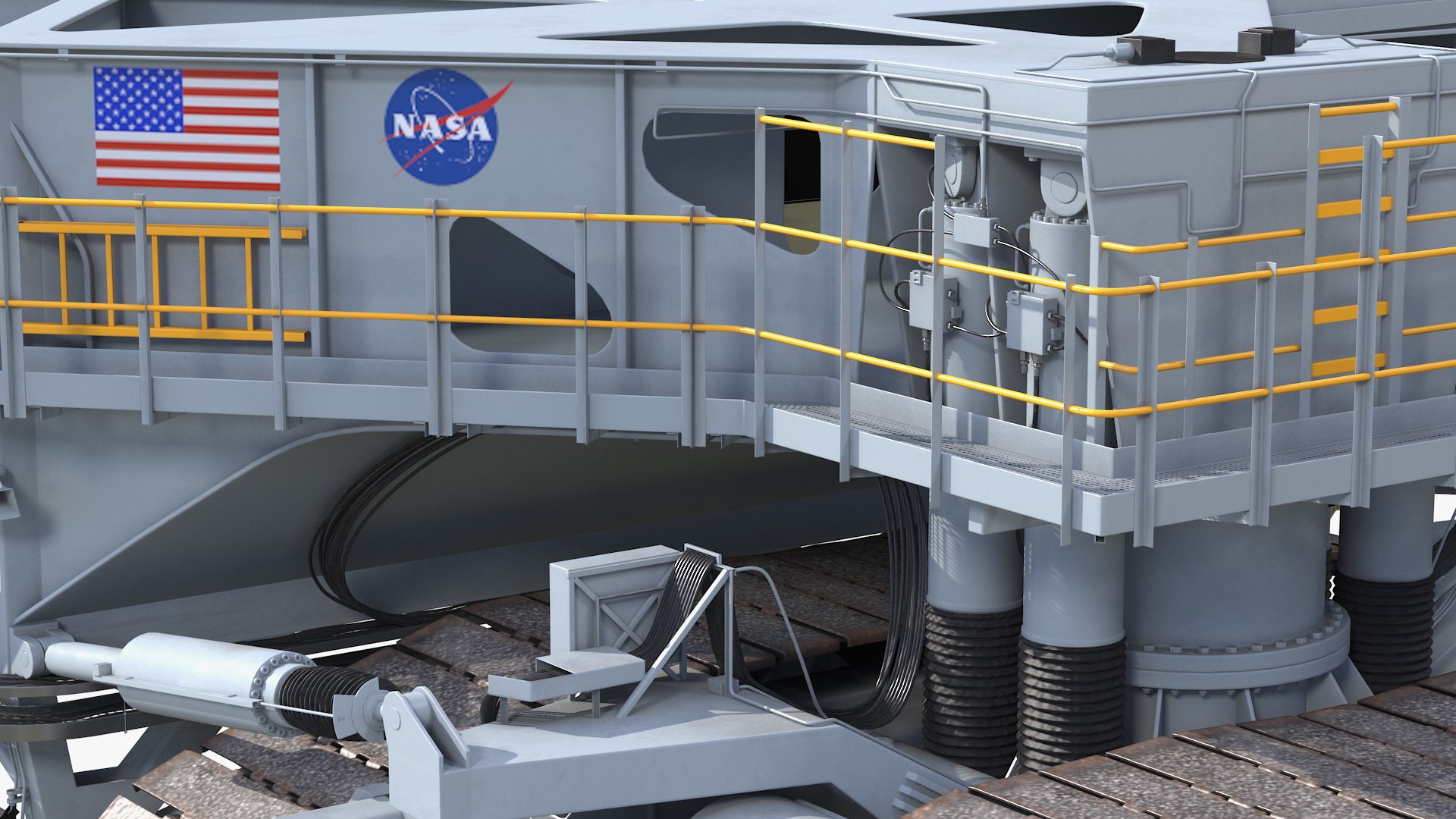 nasa missile crawler transporter 3D model https://p.turbosquid.com/ts-thumb/OG/v5eR9x/mCDHhsJb/nasamissilecrawlertransporterfacilitieswithspaceshuttlecollectionc4dmodel007/jpg/1606890711/1920x1080/fit_q87/c625a81ca7fcf515b7201f7a30ade9e9c42f817b/nasamissilecrawlertransporterfacilitieswithspaceshuttlecollectionc4dmodel007.jpg