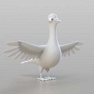 pigeon modelled ready 3d obj