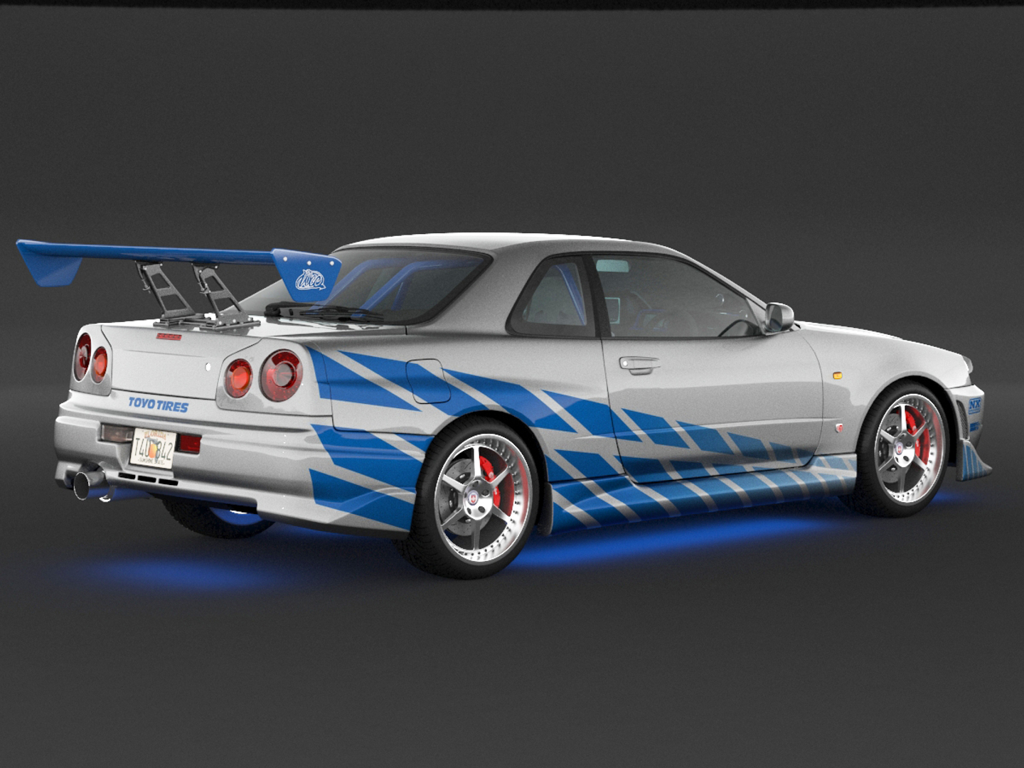 Nissan Skyline GTR r34 Форсаж 2