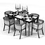 Dedon modern dining table chair armchair set tableware  appointments