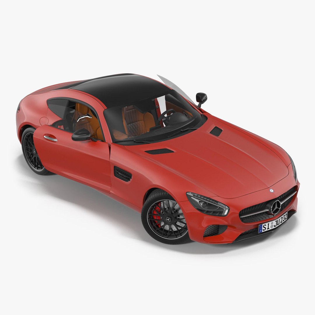 Mercedes Benz AMG GT 2016 Rigged 3D model preview
