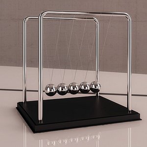 3d newton s cradle model