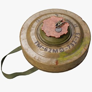 3D TM-62 Landmine Anti Tank Soviet Blast Mine TM62
