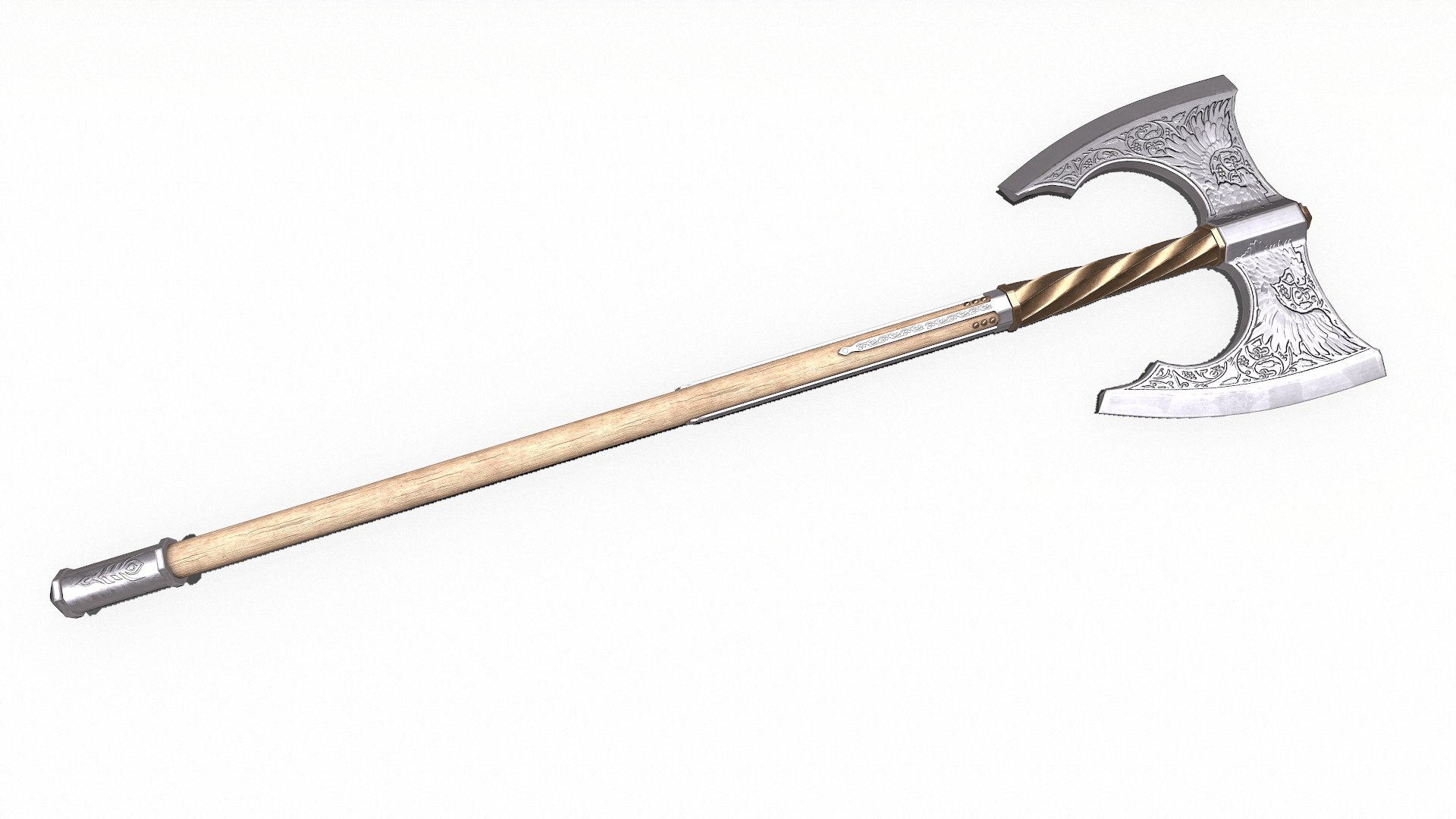 Berserker Axe Low-poly PBR 3D model https://p.turbosquid.com/ts-thumb/OH/EGbAJK/5P/screenshot004/png/1706002353/1920x1080/fit_q87/d9d473766f76d7a1b435c19279175156fbd9d4e5/screenshot004.jpg