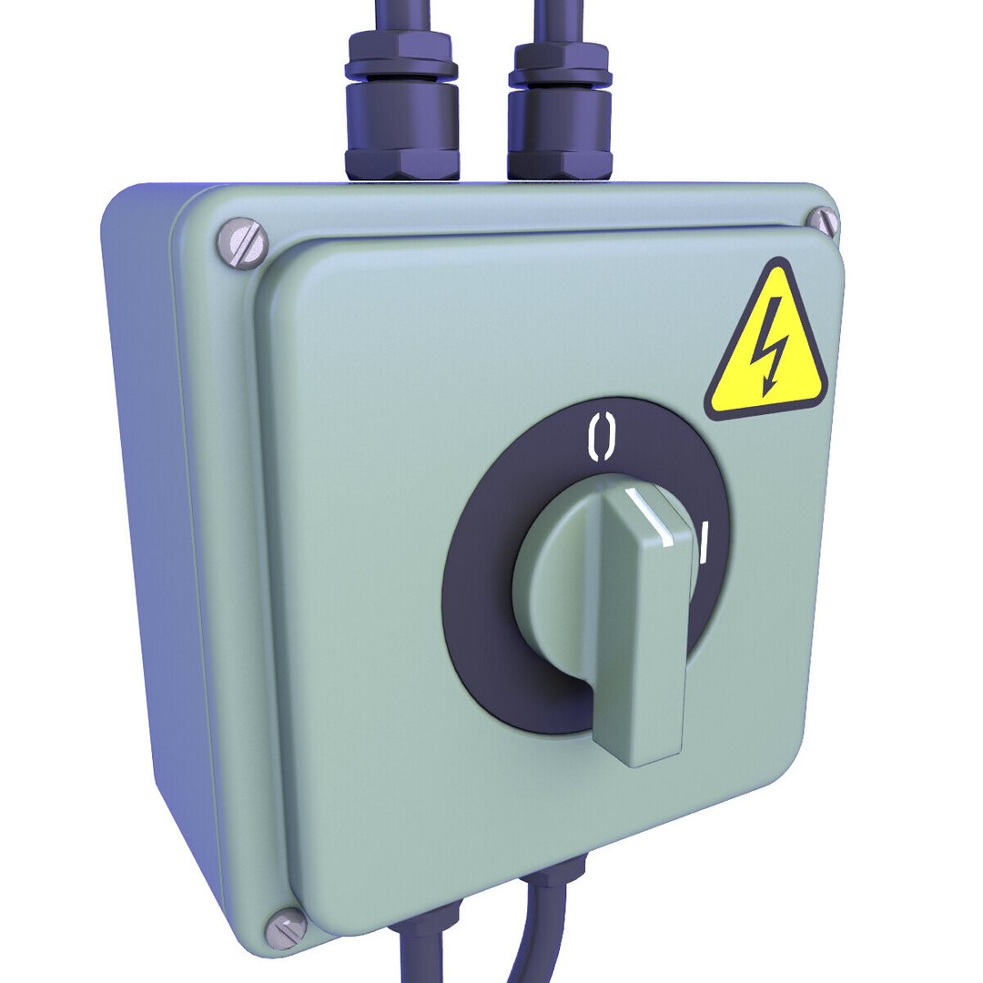 Industrial Power Switch 16 3D model TurboSquid 1912599