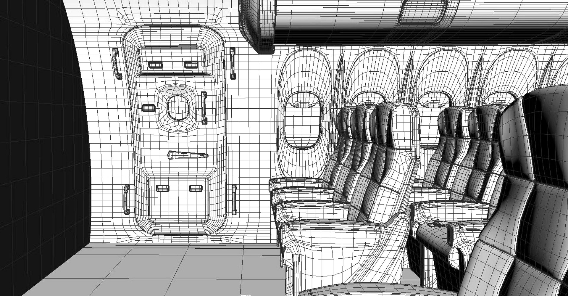 3D Model Aircraft Interior - TurboSquid 1511042