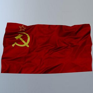 flag ussr 3D model