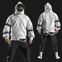 Male Streetwear 2. Marvelous Designer  Clo 3D project