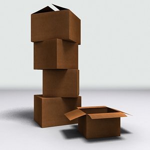 cardboard boxes