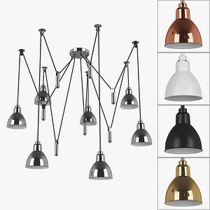 3D chandelier 76107x acrobata lightstar model