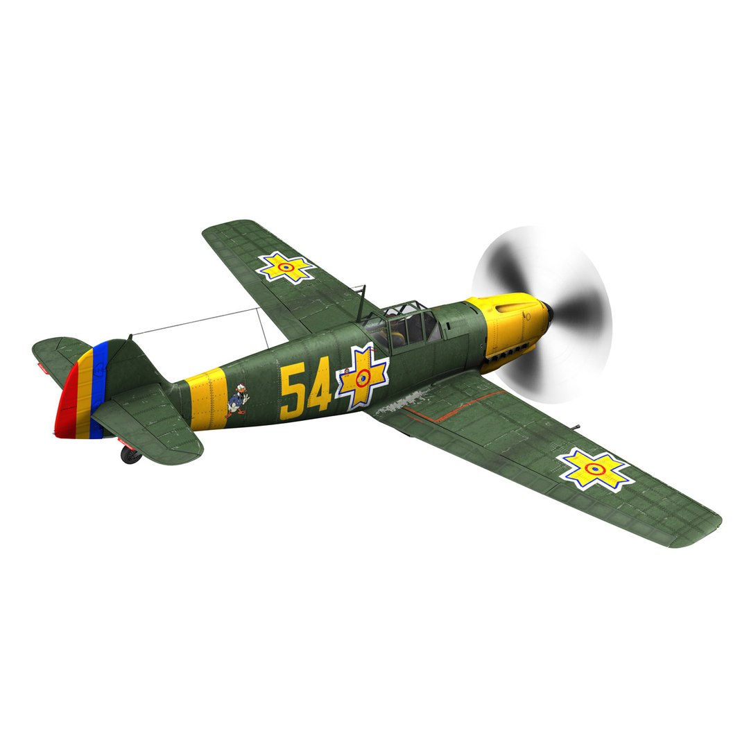 messerschmitt - bf-109 romanian 3D https://p.turbosquid.com/ts-thumb/OH/Nurm0M/NViVO5tO/alice07/jpg/1553963294/1920x1080/fit_q87/985bda3e32c05e4acf73ba4e5f8f1f311504e1c9/alice07.jpg