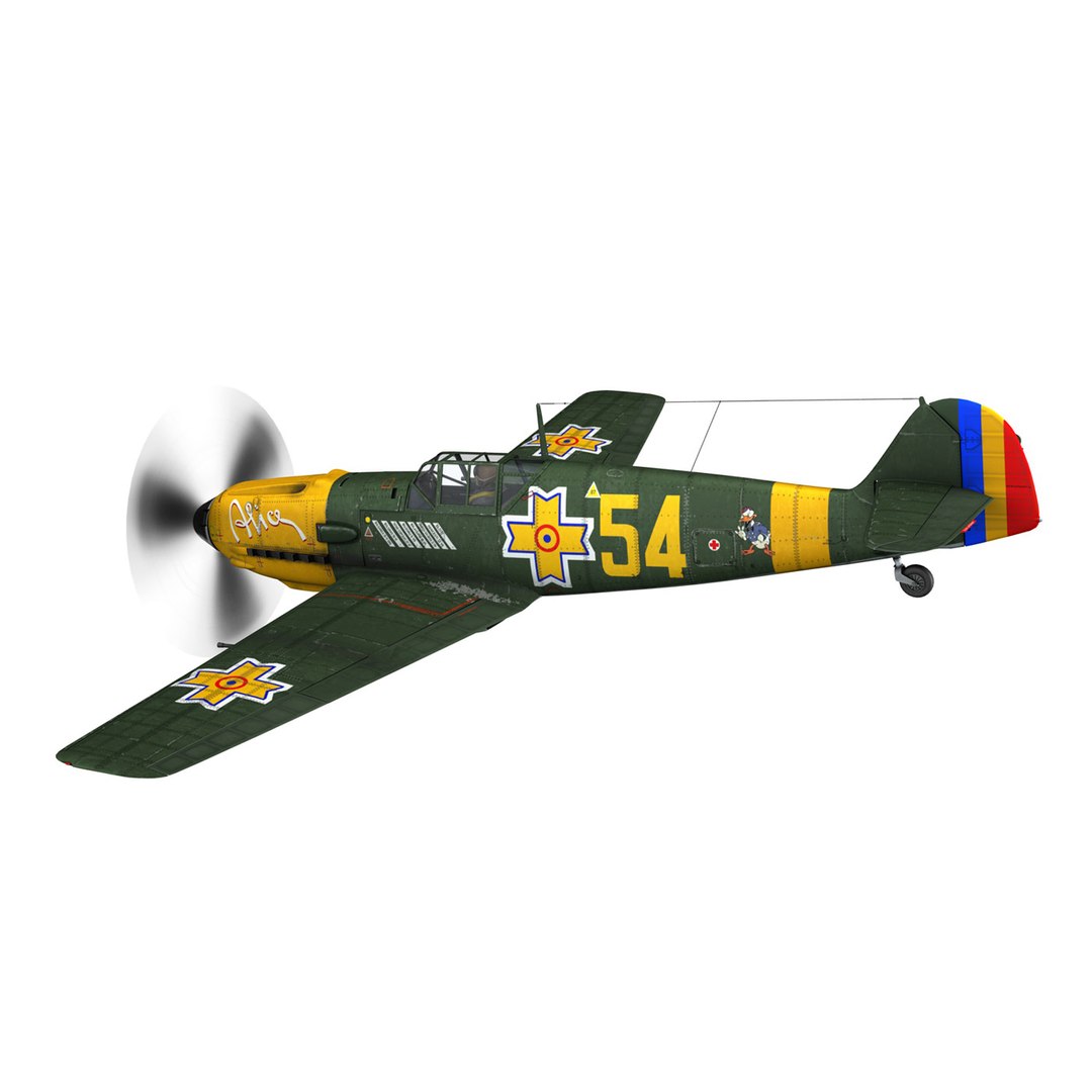 messerschmitt - bf-109 romanian 3D https://p.turbosquid.com/ts-thumb/OH/Nurm0M/Tt3PX22W/alice05/jpg/1553963268/1920x1080/fit_q87/616f04903c826927f56d7ce740721c0f76944fdd/alice05.jpg