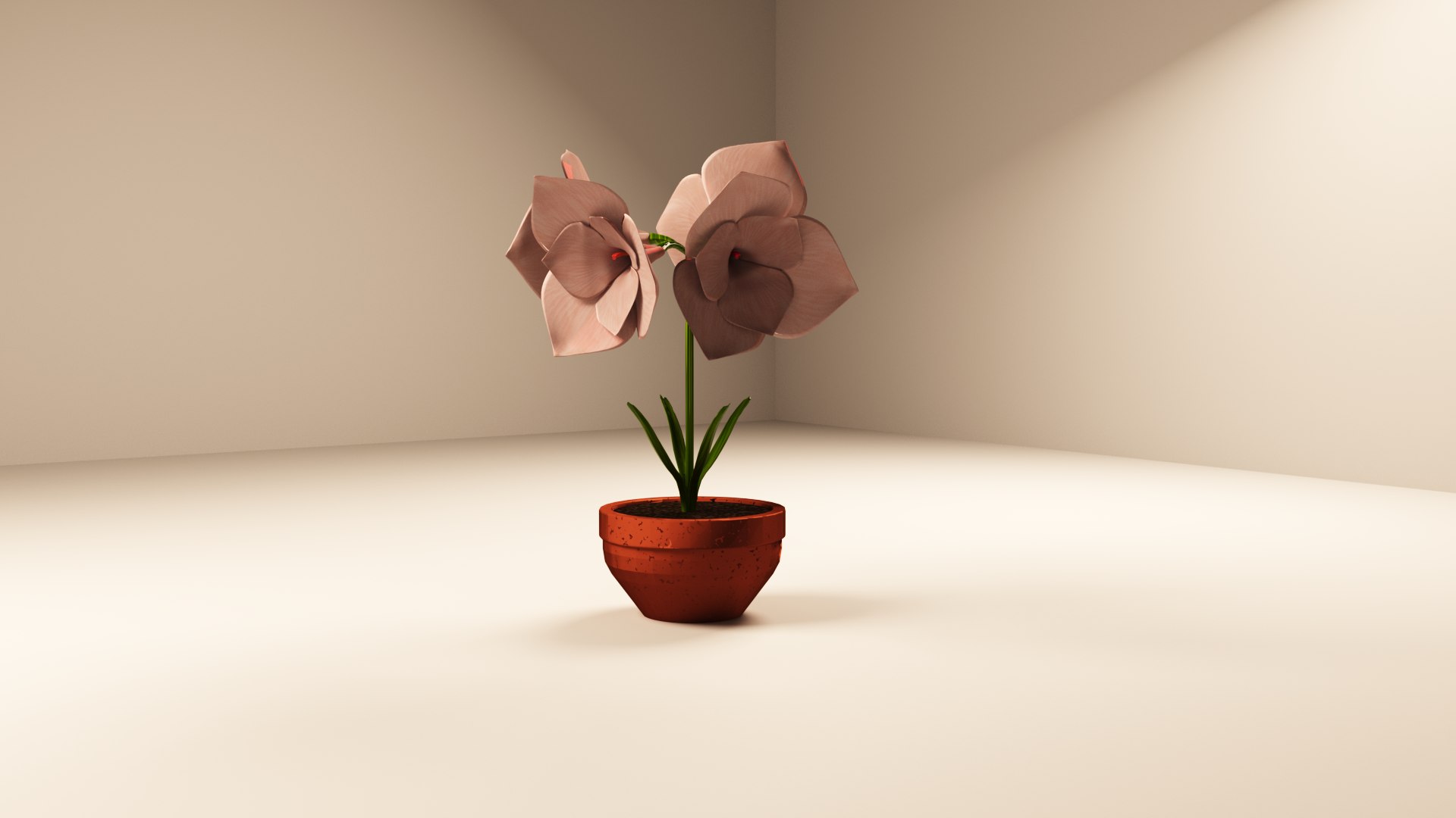 3D Pop-Up Amaryllis Schneekugel Karte – Mit Glitzer, Zum Aufstellen