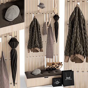 hanger set hallway 3d 3ds