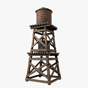 3D model Old Water Tower V4