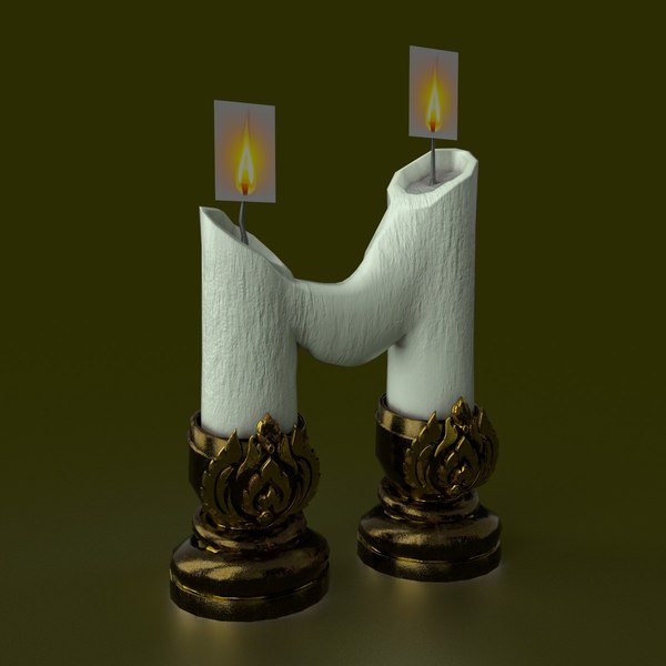 3D font letter m