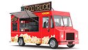 Detailed Popcorn Truck