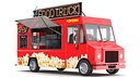 Detailed Popcorn Truck